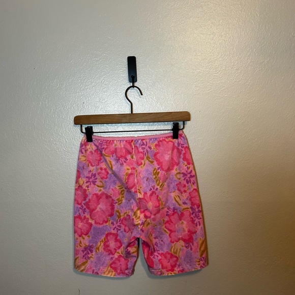 Free People‎ Crop Top and Bike Shorts Floral 2-piece Matching Set - Picture 5 of 11